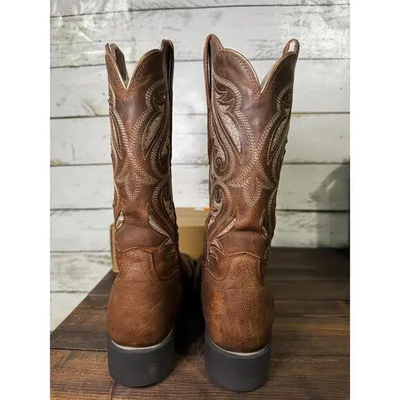 Ariat Women's Round Up Bliss Square Toe Cowgirl Boots Women's 10B - Picture 4 of 6